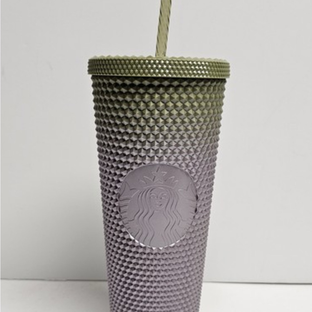 Starbucks Fall 2024 Studded Gradient Tumbler in Green & Purple
